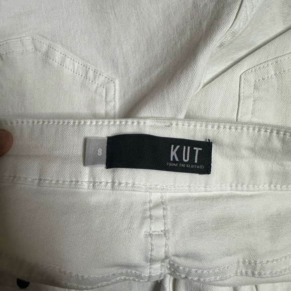 Kut from the Kloth White Jean Shorts Fitted Design - Picture 3 of 6